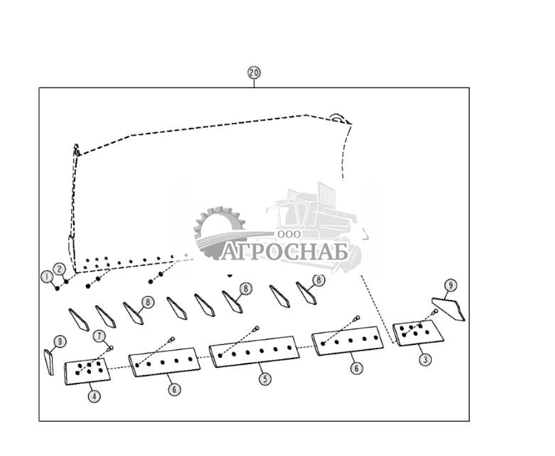 Комплект для укрепления отвала (129,75 дюйма) - ST26461 335.jpg